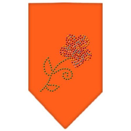 UNCONDITIONAL LOVE Multi Flower Rhinestone Bandana Orange Large UN852273